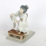 Lladro Geisha girl (A/F), 19cm