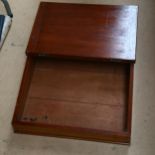 An Edwardian mahogany clerk's writing slope