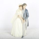 NAO bride and groom group, height 26.5cm