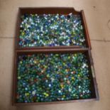 A large quantity of Vintage marbles