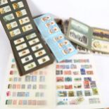 Postage stamp album, cigarette card albums, and postcards