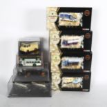A quantity of Corgi etc diecast models, all Guinness related, including several in perspex boxes,