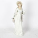 Lladro figure of an Edwardian lady, 34.5cm