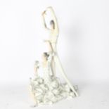 Lladro porcelain sculpture of 2 flamenco dancers (A/F), height 50cm