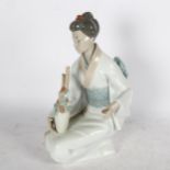 NAO Geisha girl sculpture, height 35cm