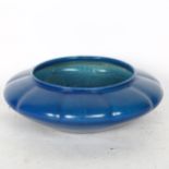 A Pilkingtons Royal Lancastrian powder blue glaze bowl, 23cm