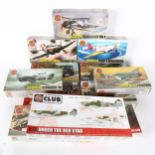 AIRFIX - a quantity of model kits, unused, aeroplane and small vehicle related, including limited