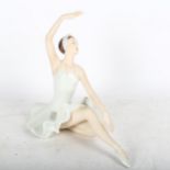 Royal Dux ballerina, height 24.5cm