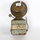 A Gents of Leicester Vintage wall-mounted electric bell, length 27cm overall