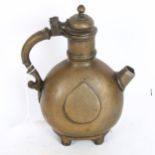 A Chinese bronze water ewer, height 17cm