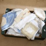 A box of Vintage table linen