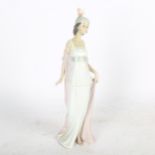 Lladro Edwardian style young lady, 25cm