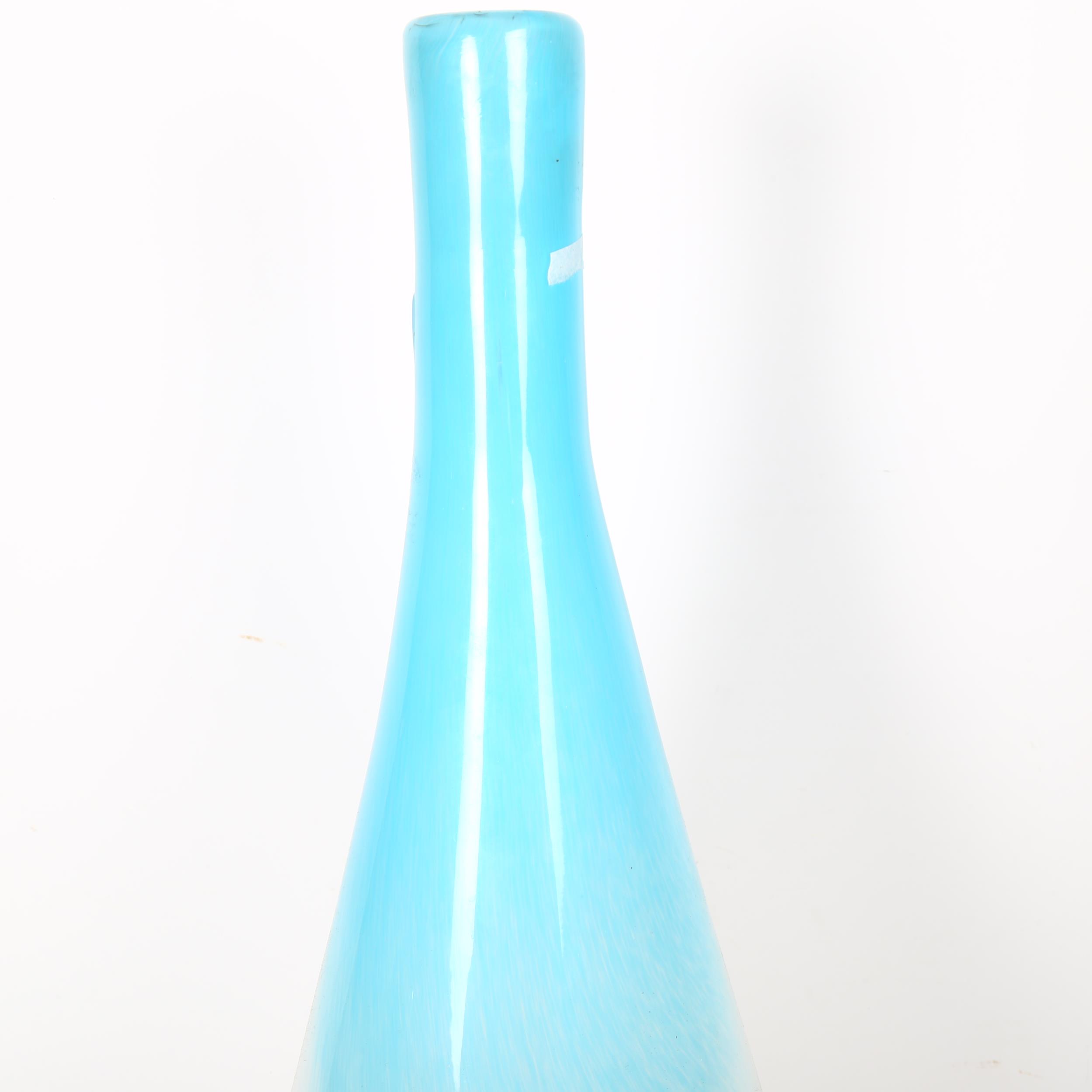 A large Studio glass 'beach' bottle vase, height 54cm - Image 2 of 2