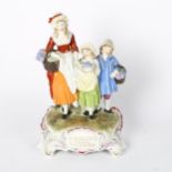 A porcelain Yardley advertising group, height 31cm