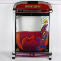 A Firestorm jukebox front cover, 87cm x 60cm No damage, only some minor discolouring