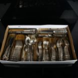 A suite of mid-century silver plated Rogers Brothers American Finest cutlery in Heritage pattern (