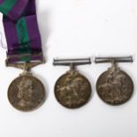 3 war Service medals, comprising Elizabeth II General Service medal with Arabian Peninsular clasp to