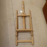 A pine picture easel, 1m