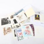 Folder of small handmade prints, various artists (11)