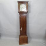 SAMUEL PEARCE OF HONITON - a 19th century 30-hour longcase clock, with an 11" square brass dial