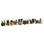 A large quantity of alcoholic miniatures, including Martini, Brandy, Baileys, Malibu etc,