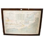 Stanford's Chart Of The English Channel From The Good Winds To Selsey Bill, together with insert