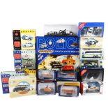 A quantity of Corgi Classics, Corgi, Vanguards diecast vehicles, vehicles are boxed or in display