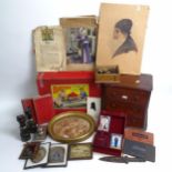 WITHDRAWN - A boxed Bayko building set, Ward Lock & Company's guidebooks, photographs, binoculars,
