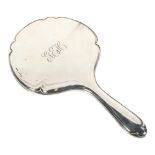 A George V silver-backed hand mirror, Birmingham 1914