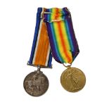 2 World War I medals, named to 281675 Pnr.C.Smith R.E. with ribbons