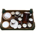Poole Pottery coffee set and matching dinnerware
