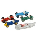 A quantity of Dinky racing vehicles, including Ferrari model no. 23H, Maserati model no. 23N etc (5)