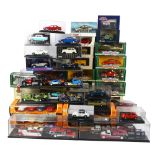A quantity of Corgi Classic vehicles, Oxford Diecast Ltd etc, all boxed or in display cases (50)