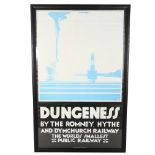 An original framed poster of Dungeness By The Romney, Hythe and Dymchurch Railway The World's