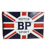 A Motor "BP Spirit" by Franco signs, a double-sided flanged enamel sign, 60cm x 40cm The colours