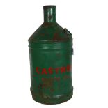 A Vintage Castrol Motor Oil can, plaque narrative When empty return to Messrs Castrol Ltd Hayes,