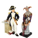 2 Royal Doulton figures - The Jester and The Captain