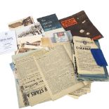 A collection of wartime and later military ephemera, including One Of Our Aircraft Is Missing, by