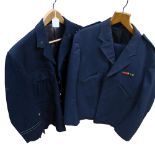 2 Vintage Royal Air Force jackets and a pair of matching trousers, and a Vintage military uniform