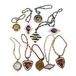 9 early 20th century Western India Turf Club enamel badges, all by W. Cluews Badges Ltd