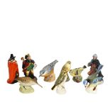 Goebel, Aynsley, Royal Worcester and Royal Doulton figurines, including Royal Doulton Town Crier,
