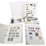 9 albums of world and UK stamps