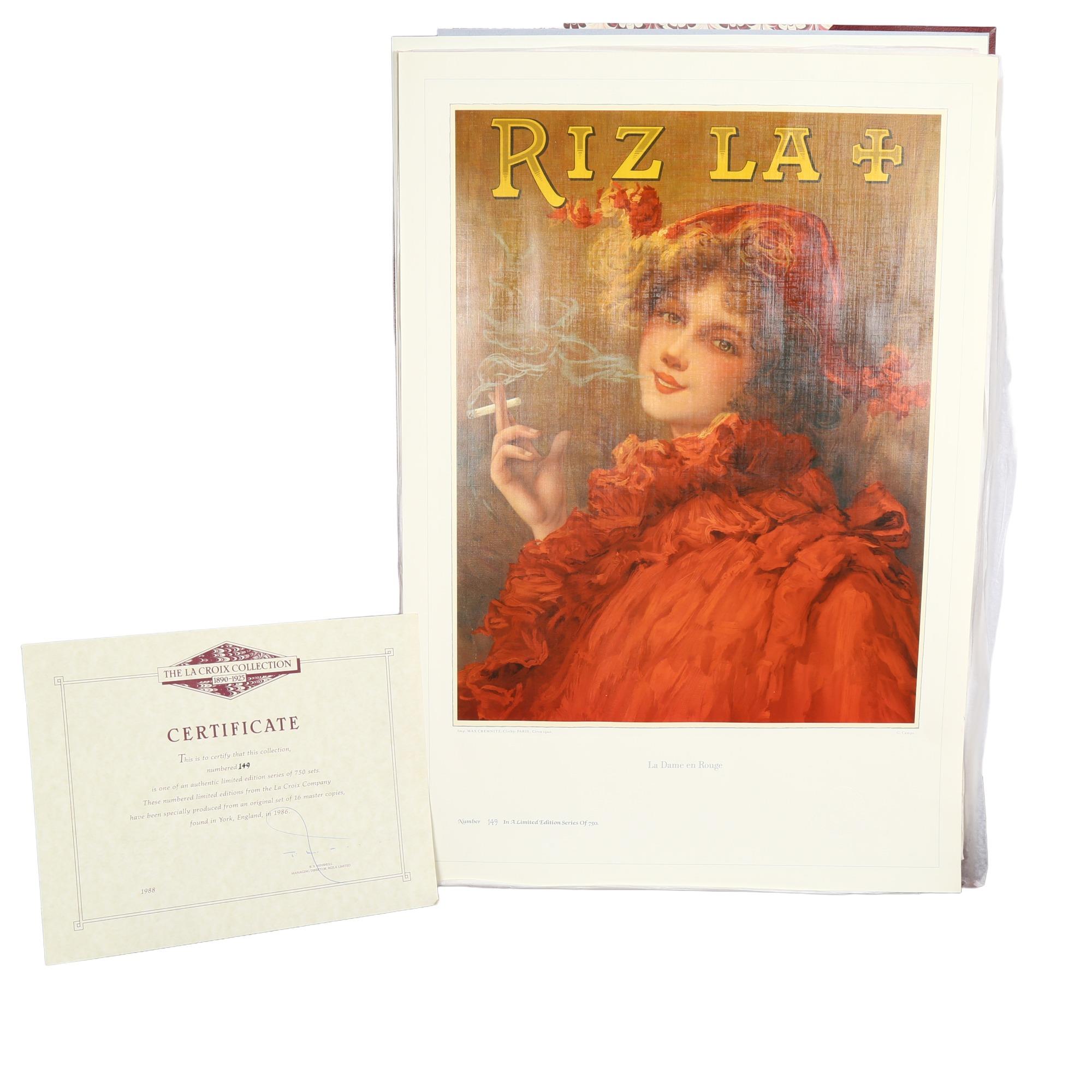 A 1986 La Croix collection of prints from 1890 - 1925, limited edition 149/750, with