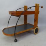 A post-modern bar cart or trolley, 90 x 75 x 44cm