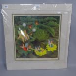 Beryl Cook, colour print, pixies, limited edition no. 189/650, pencil signed, mounted, image 41cm