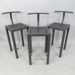 Philippe Starck for Aleph Ubik (Driade), a set of 3 post-modern Serapis bar stools
