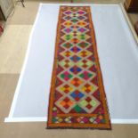 A Suzni Kilim runner, 270 x 70cm