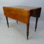 A 19th century mahogany drop leaf Pembroke table, 90 x 69 x 48cm