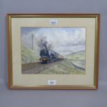 Mike Turner, watercolour, steam locomotive Royal Scot, signed and dated 1992, 22cm x 31cm, framed