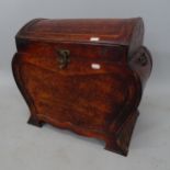 A modern leather-covered Oriental style chest, 52 x 48 x 31cm